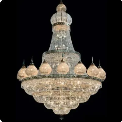 Заводская цена Роскошные пользовательские большие антикварные хрустальные люстры в исламском стиле подвесные светильники